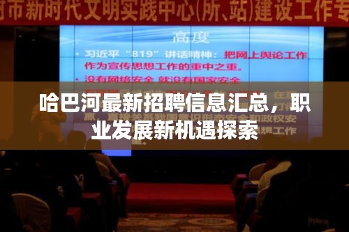 哈巴河最新招聘信息汇总，职业发展新机遇探索